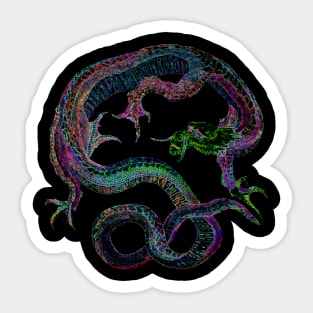 LUCKY DRAGON - NEON Sticker